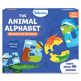 Skillmatics The Animal Alphabet 52 Piece Jigsaw Puzzle for Learning ABCs and Letters for Kids Ages 3-6 Years